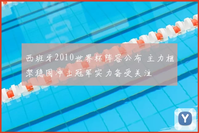 西班牙2010世界杯阵容公布 主力框架稳固冲击冠军实力备受关注